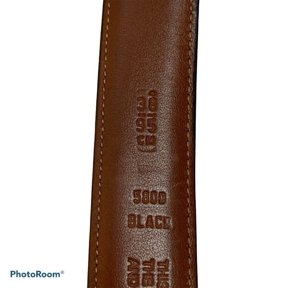 Coach 5800 Men's Size 38 Black Leather Belt - Picture 9 of 10